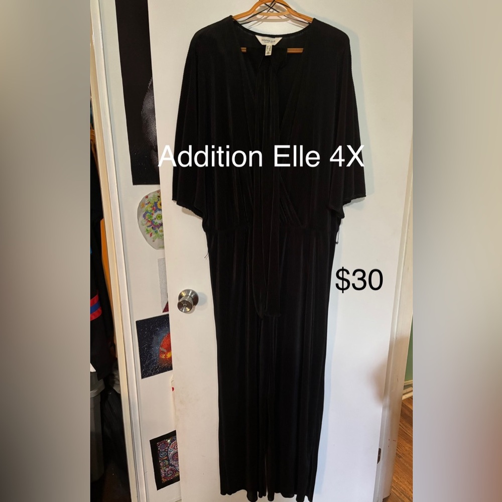 Black Plus Size Jump Suit - Addition Elle